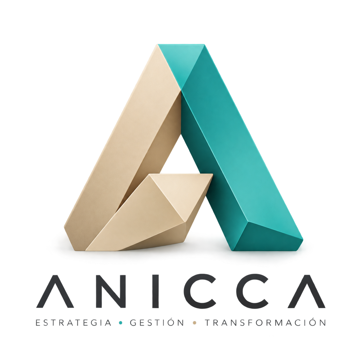 ANICCA: A modular tridimensional en turquesa y arena